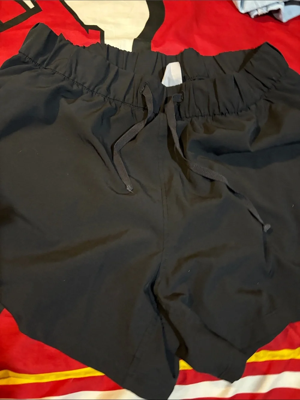 Women’s large Black Pull-On jeans shorts and large Avia black shorts